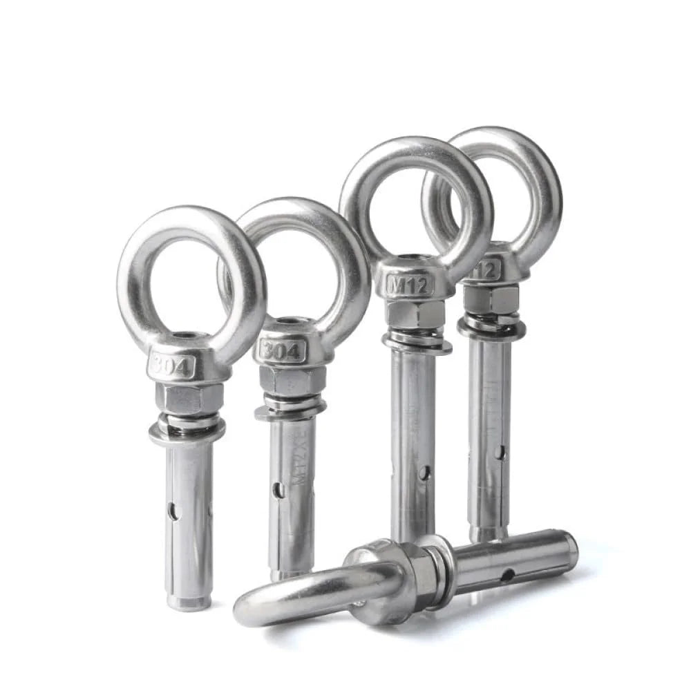 M8x90mm 304 Stainless Steel Lifting Eye Bolt with Expansion Sleeve Q656820