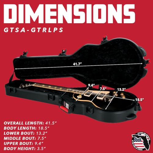 Molded Flight Case for Strat/Tele Style Electric Guitars with TSA Locking Latch U665