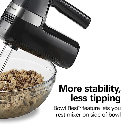 Electric Hand Mixer, 6 Speeds, 300 Watts, Includes Whisk and Storage Clip F402932