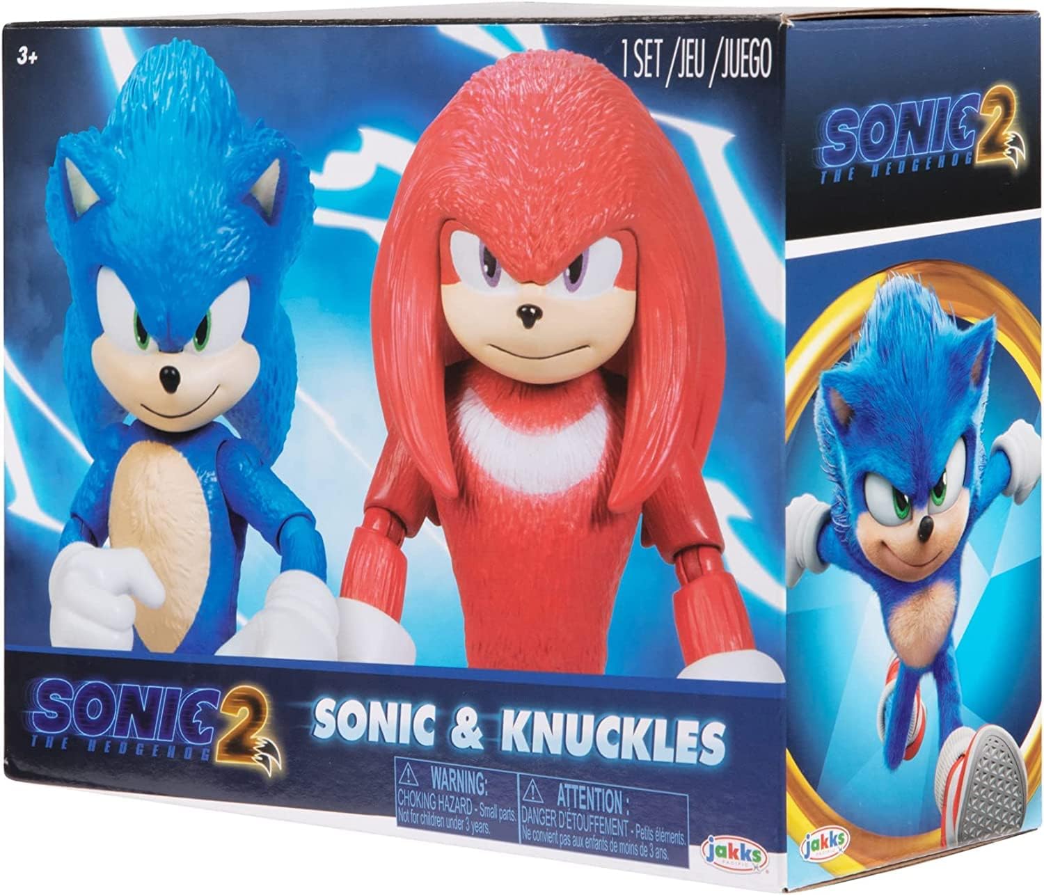 Sonic 2 Movie 4" Action Figure 2 Pack - Sonic & Knuckles I65678
