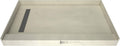 Tile Redi T3060L-SCDNPVZ Shower Pan Kit with Flashing, Left Drain- Single Curb Shower Base, 2" PVC Drain and Grate Included, 60" Width x 30" Depth