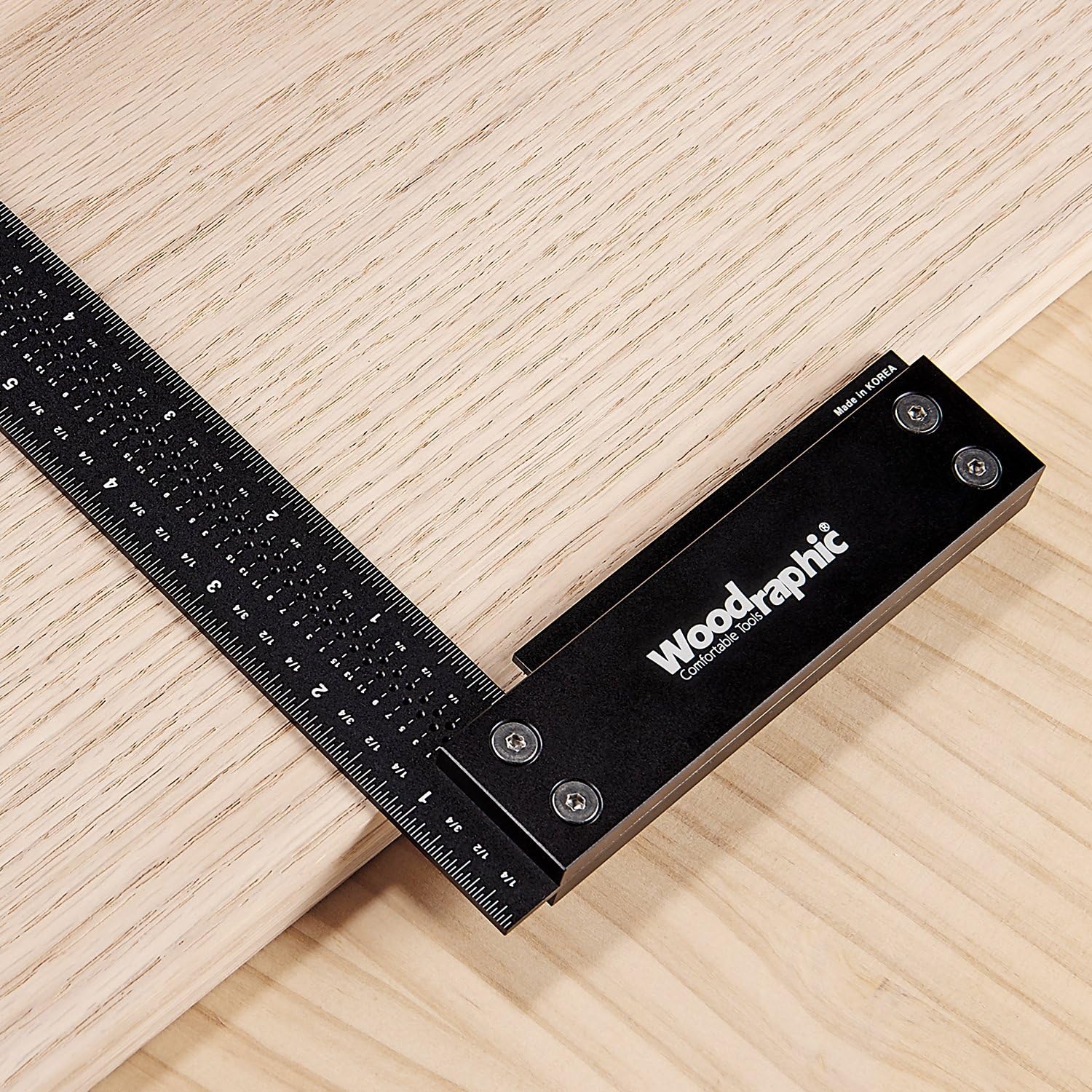 12-inch Precision Square Ruler for Woodworking Marking and Measuring R781715