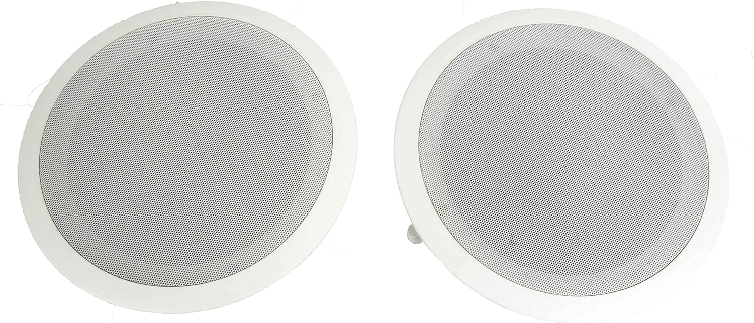8" 1000W Round Wall And Ceiling Home Speakers 2 PAIR P8339