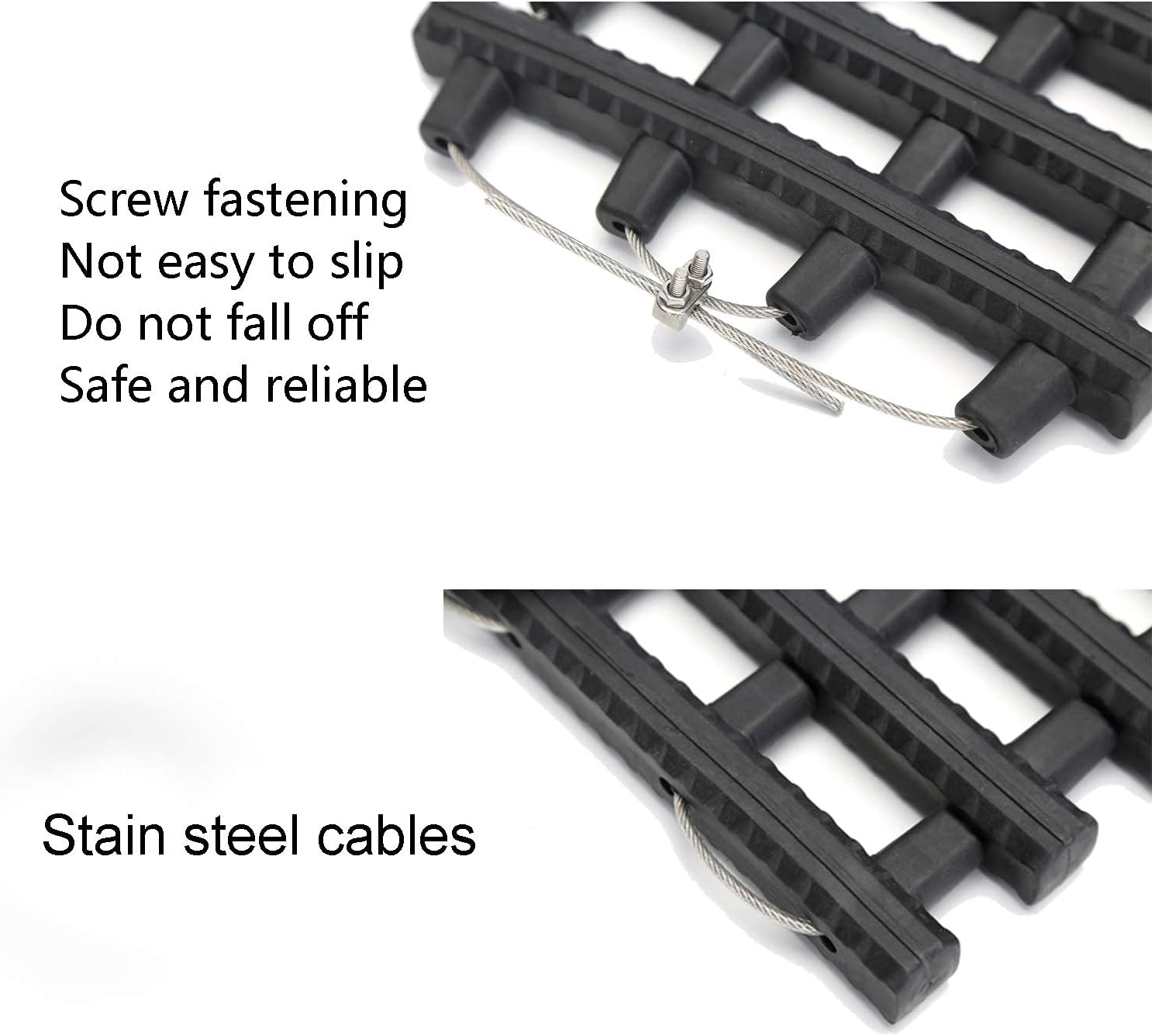 Portable Tire Traction Mats 33-Inch for Car Truck Snow Ice Mud Sand O82204