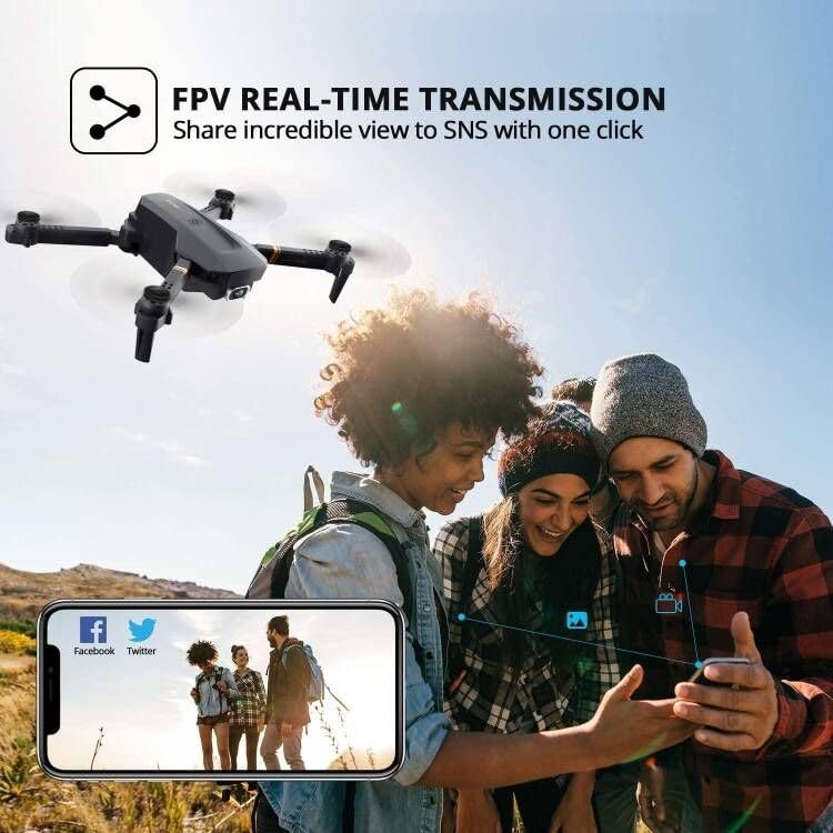 Foldable Camera Drone with 1080P FPV for Adults and Kids L97219