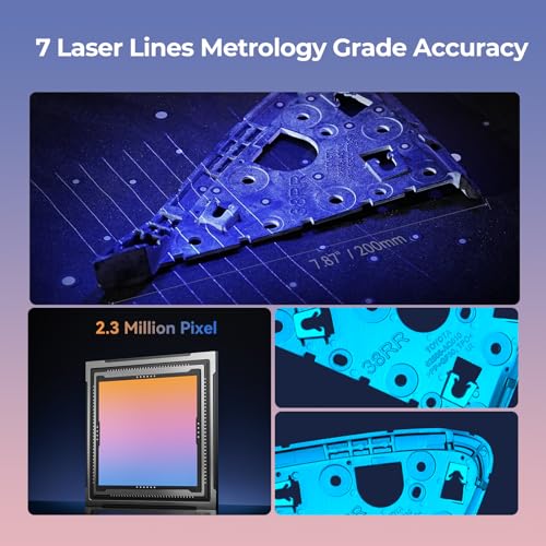 3D Scanner for 3D Printing, Blue Laser, Full-Color Scans Q176