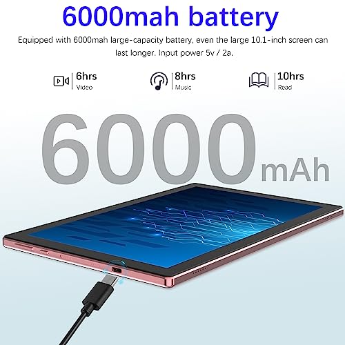 10 inch 2 in 1 Tablet with Keyboard Mouse Case Stylus, 8GB+64GB, IPS Touch Screen G53405