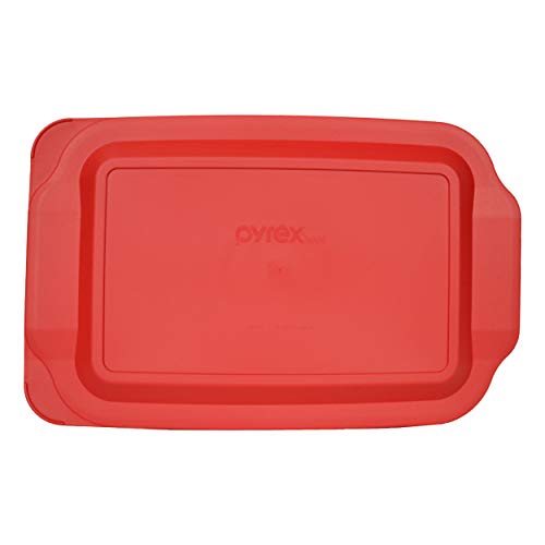 Clear Glass Casserole Baking Dishes with Red Lids L2597