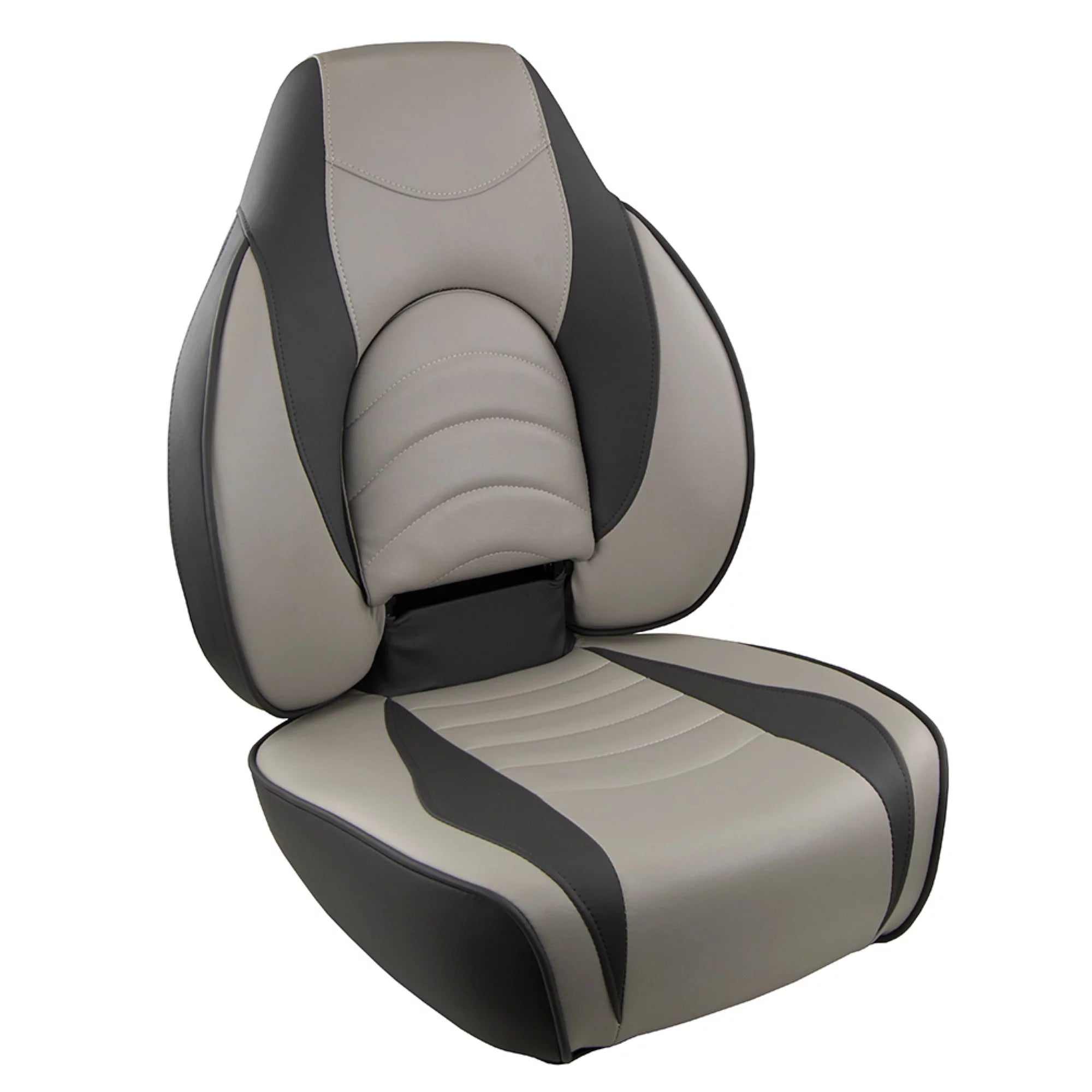 Deluxe High Back Boat Seat - Charcoal/Grey M7225