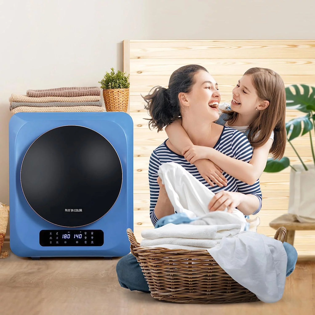 Compact Electric Dryer for Clothes, Portable with Stainless Steel Drum B8111