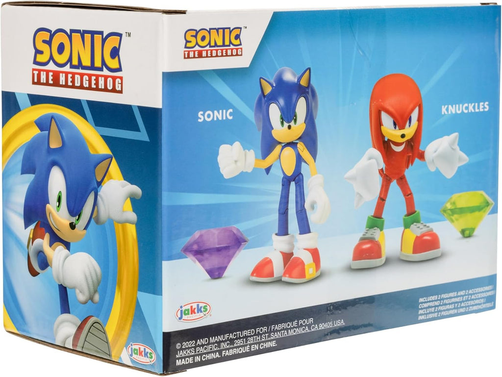 Sonic 4" Figure 2 Pack Modern Sonic and Knuckles R48477