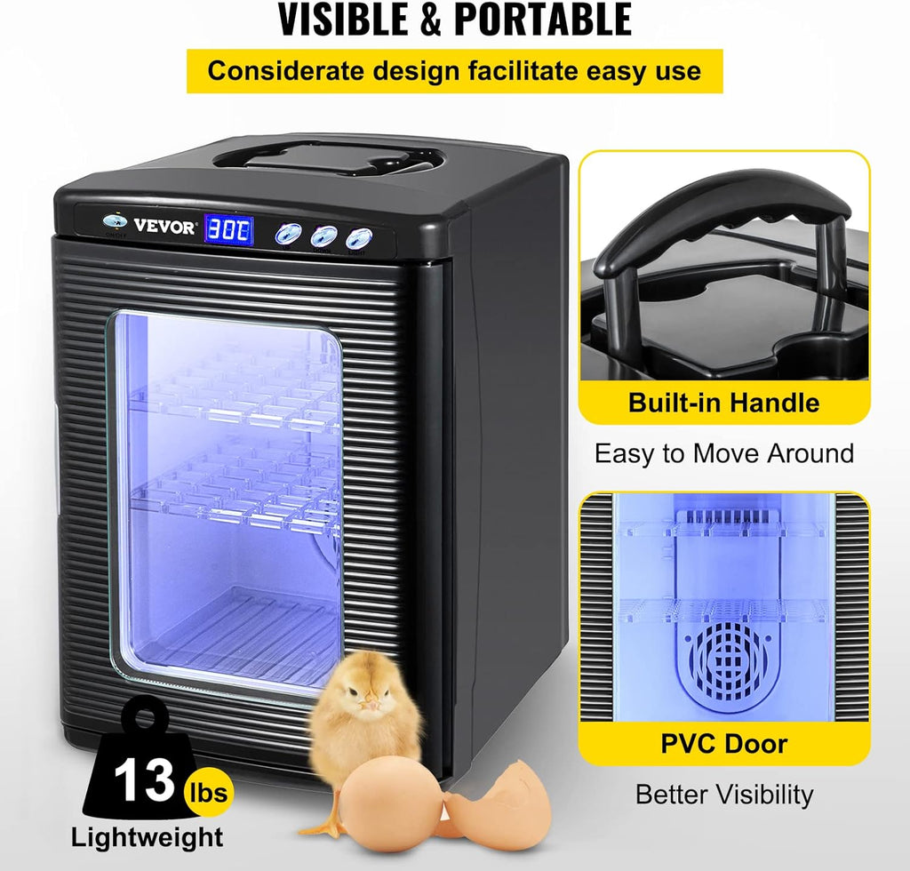 Reptile Incubator 25L Automatic Cooling and Heating for Egg Breeding E505