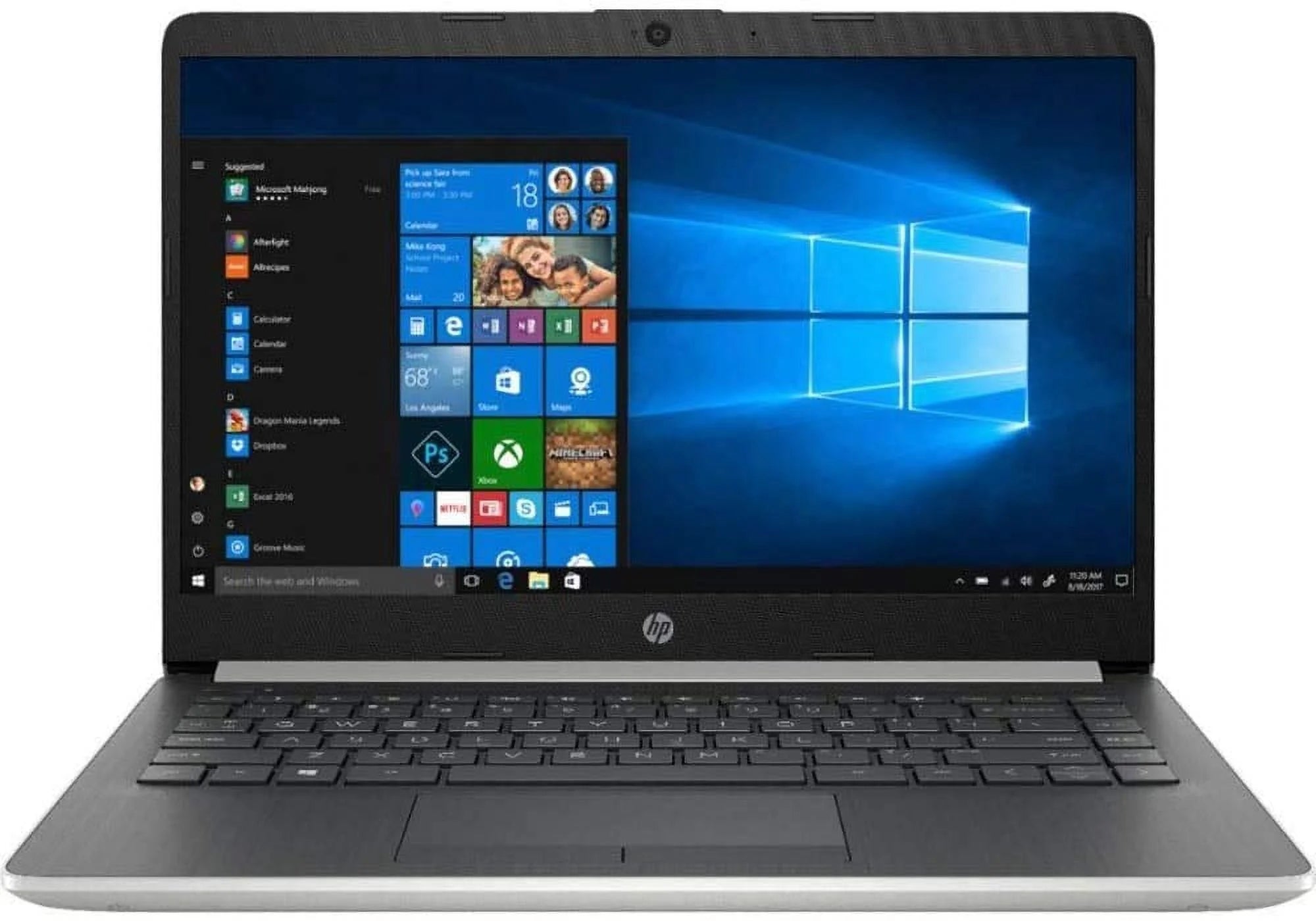 HP 14" Touchscreen Home and Business Laptop Ryzen 3-3200U, 8GB RAM, 512GB M.2 SSD, Dual-Core up to 3.50 GHz, Vega 3 Graphics, RJ-45, USB-C, 4K Output HDMI, Bluetooth, Webcam, 1366x768, Windows 10 Pro