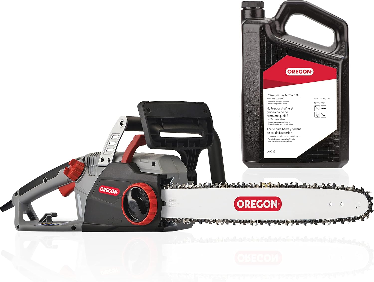 18-inch 15 Amp Self-Sharpening Corded Electric Chainsaw with Chain Brake W203995