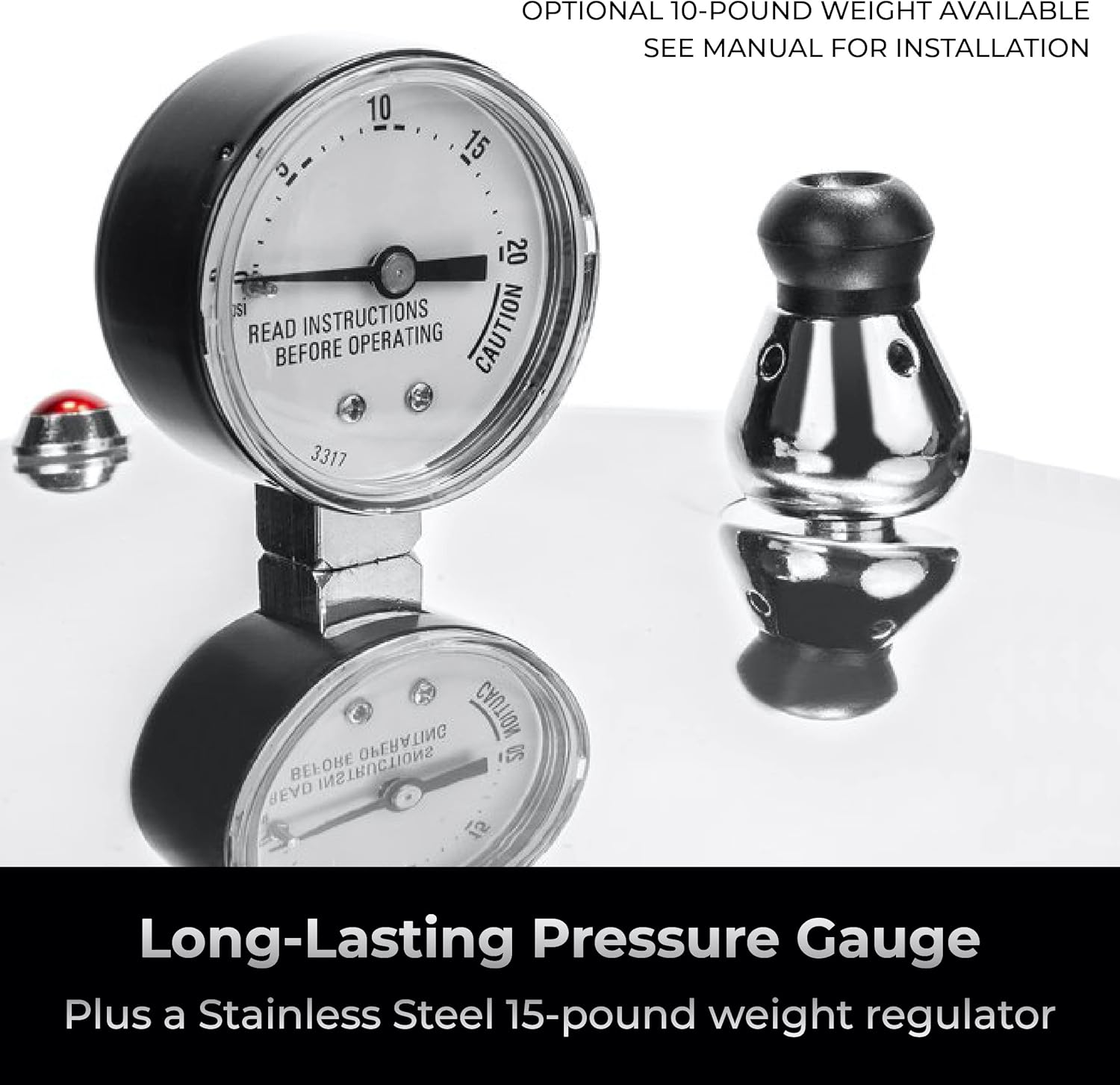 23 Quart Pressure Canner & Cooker, Induction Compatible, Aluminum & Stainless Steel E184