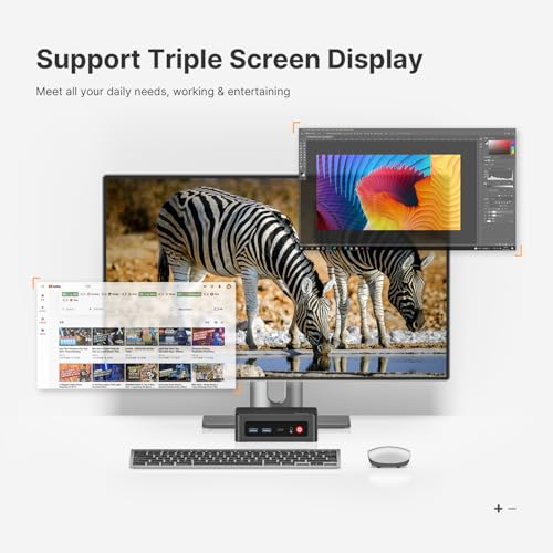 Mini PC, Ryzen 5 3550H, 16GB RAM 512GB SSD, Triple Display R7622