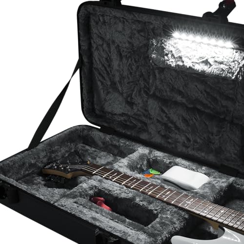 Molded Flight Case for Strat/Tele Style Electric Guitars with TSA Locking Latch U665