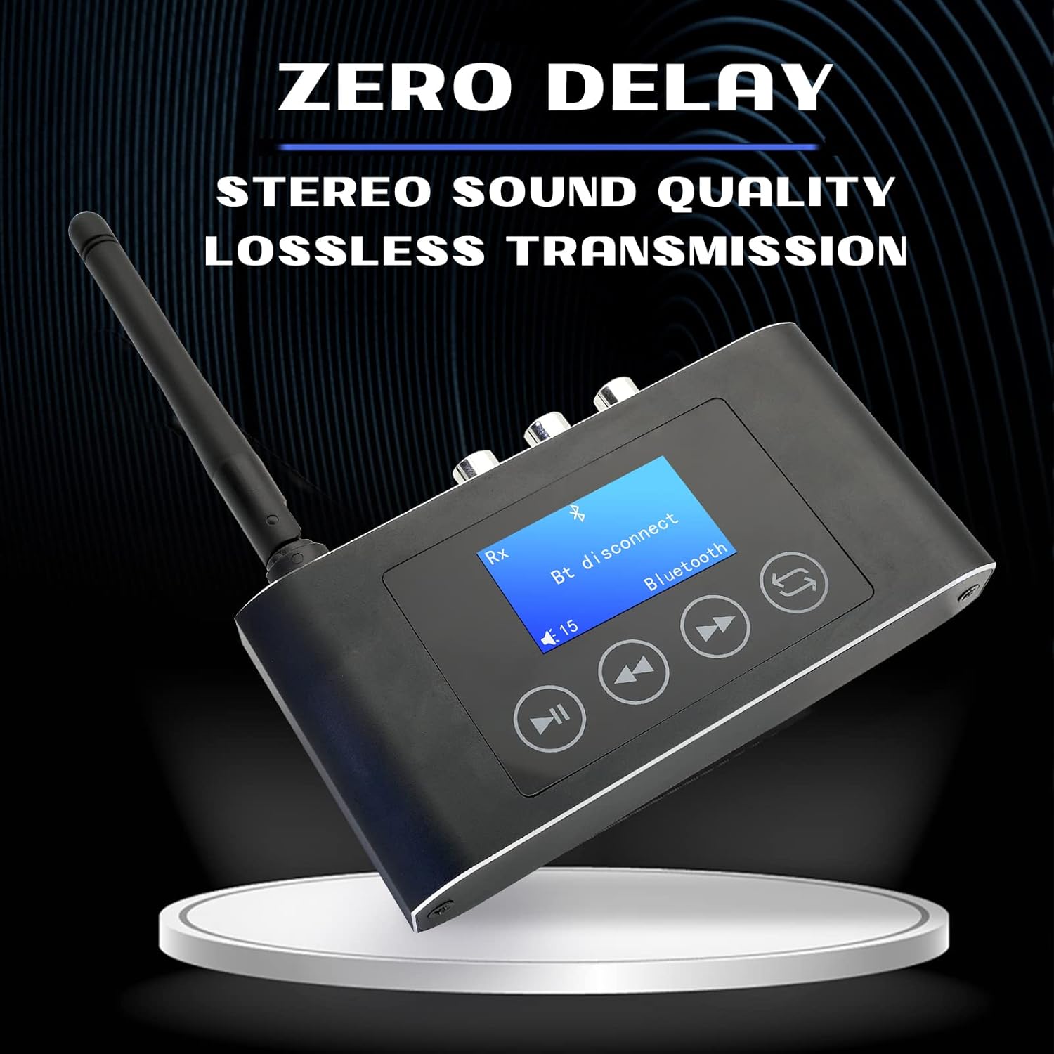 Bluetooth Transmitter Receiver for TV, Stereo Audio Adapter, Optical RCA AUX, 2 Pack N843