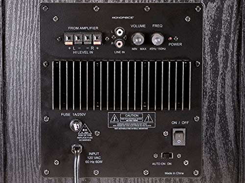 60-Watt Powered Subwoofer 8 Inch for Studio and Home Theater V205545
