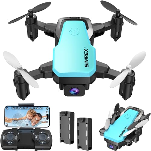 Mini Drone with Camera 720P HD FPV, Foldable RC Quadcopter with 2 Batteries C2480