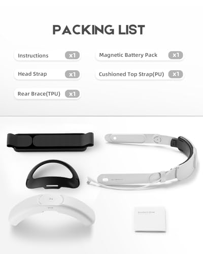 Head Strap with Dual Fast Charging Battery Pack for VR Headset M25322