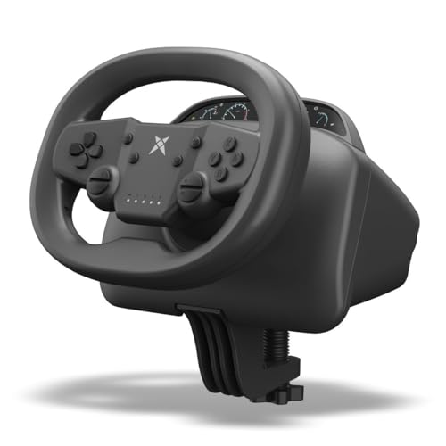 DOYO Gaming Steering Wheel, 270 Degree Racing Wheel with Dual-Vibration Motors, Wireless Steering Wheel for PS4, PC, Nintendo Switch, PS3, IOS, Android Race Games, Screenshot Capture (black)