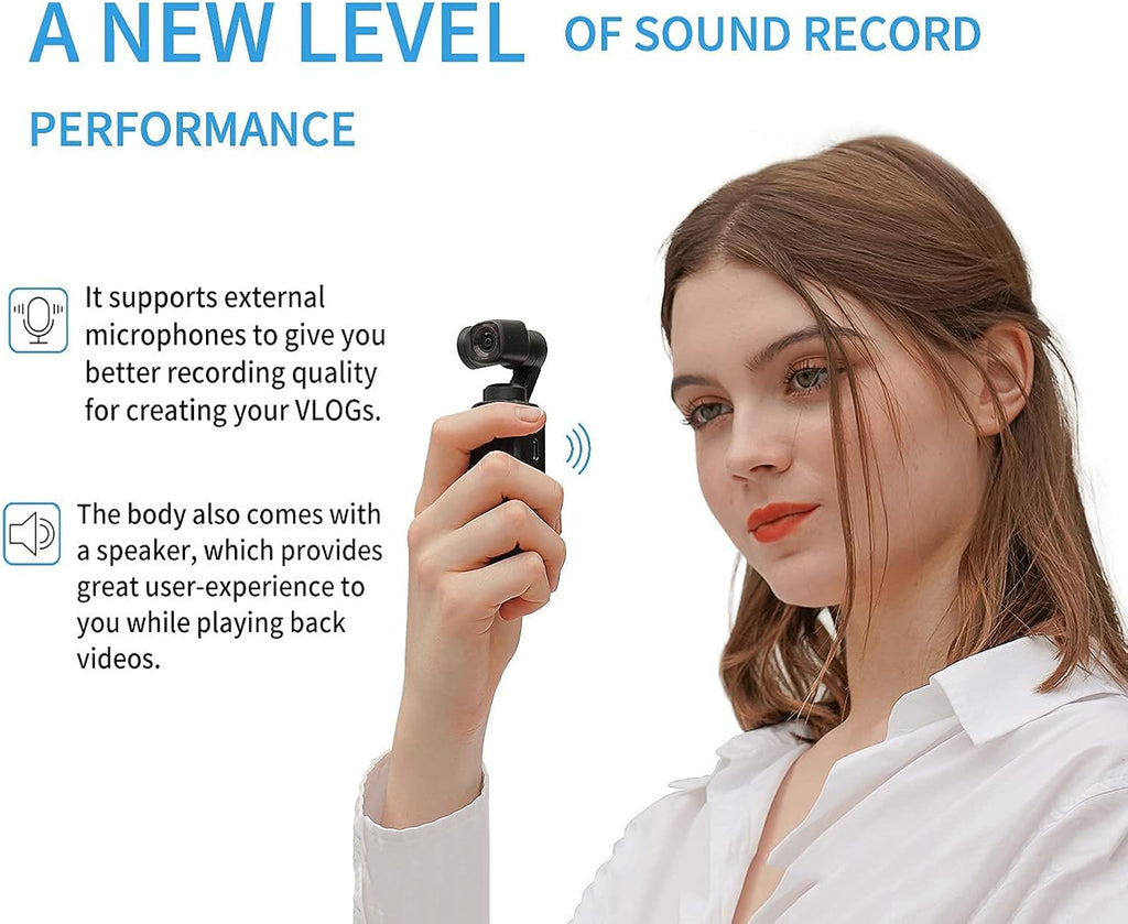 Wearable Action Camera Handle 3-Axis Stabilizer Gimbal with 4K Video F757