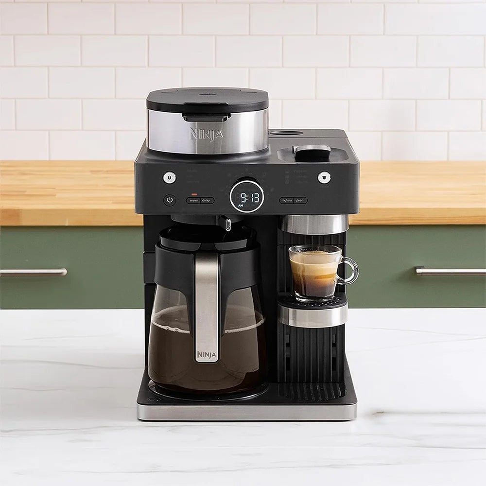 Espresso & Coffee Barista System, Black and Stainless Steel I340