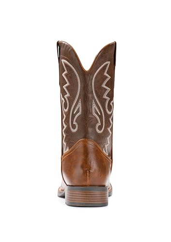 Cowboy Boots for Men Western Retro Embroidered Pull On H164