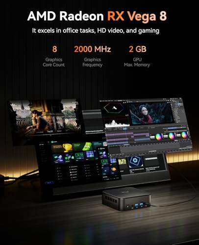 Mini PC with AMD Ryzen 7, 16GB RAM, 512GB SSD, Triple 4K Display D179