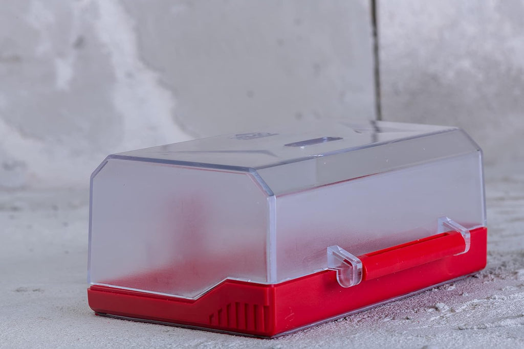 Emergency Stop Button Lockout, Rectangular, Transparent Cover, Pack of 2 F21861