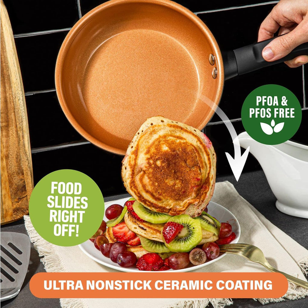 Non Stick Pots and Pans Set, Hard Anodized Cookware, Dishwasher Safe R987463