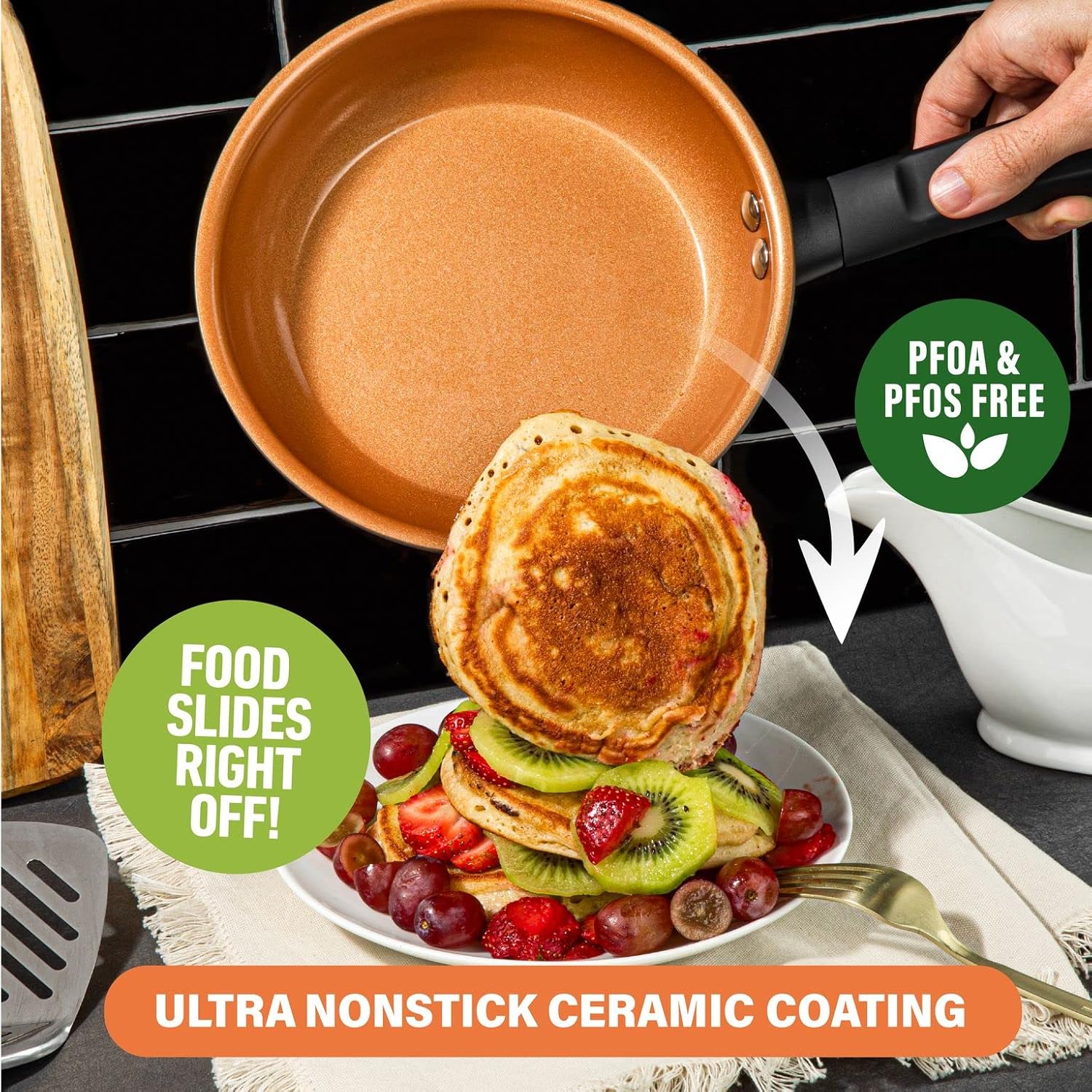 Non Stick Pots and Pans Set, Hard Anodized Cookware, Dishwasher Safe R987463