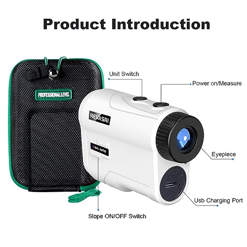 Golf Rangefinder with Slope and Pin Lock Vibration, Rechargeable Battery Q376687
