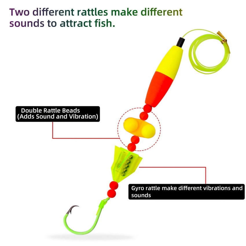 Catfish Rigs with Circle Hooks for Bank Fishing E578798