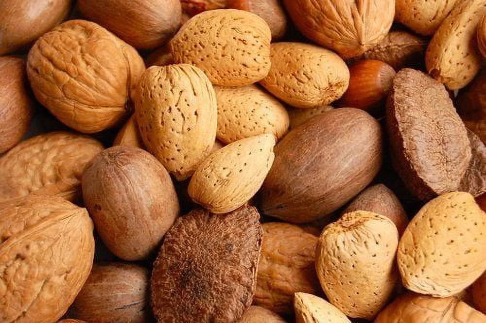 California Fresh Raw In-shell Whole Mixed Nuts 2 LB