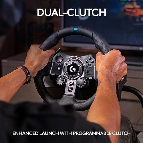 Racing Wheel and Pedals with Force Feedback, Gaming Steering Wheel for PS5, PS4, PC, Mac, Black W946