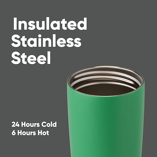Insulated Stainless Steel Coffee Tumbler, Reusable Travel Mug, 20 oz, Pink N461027