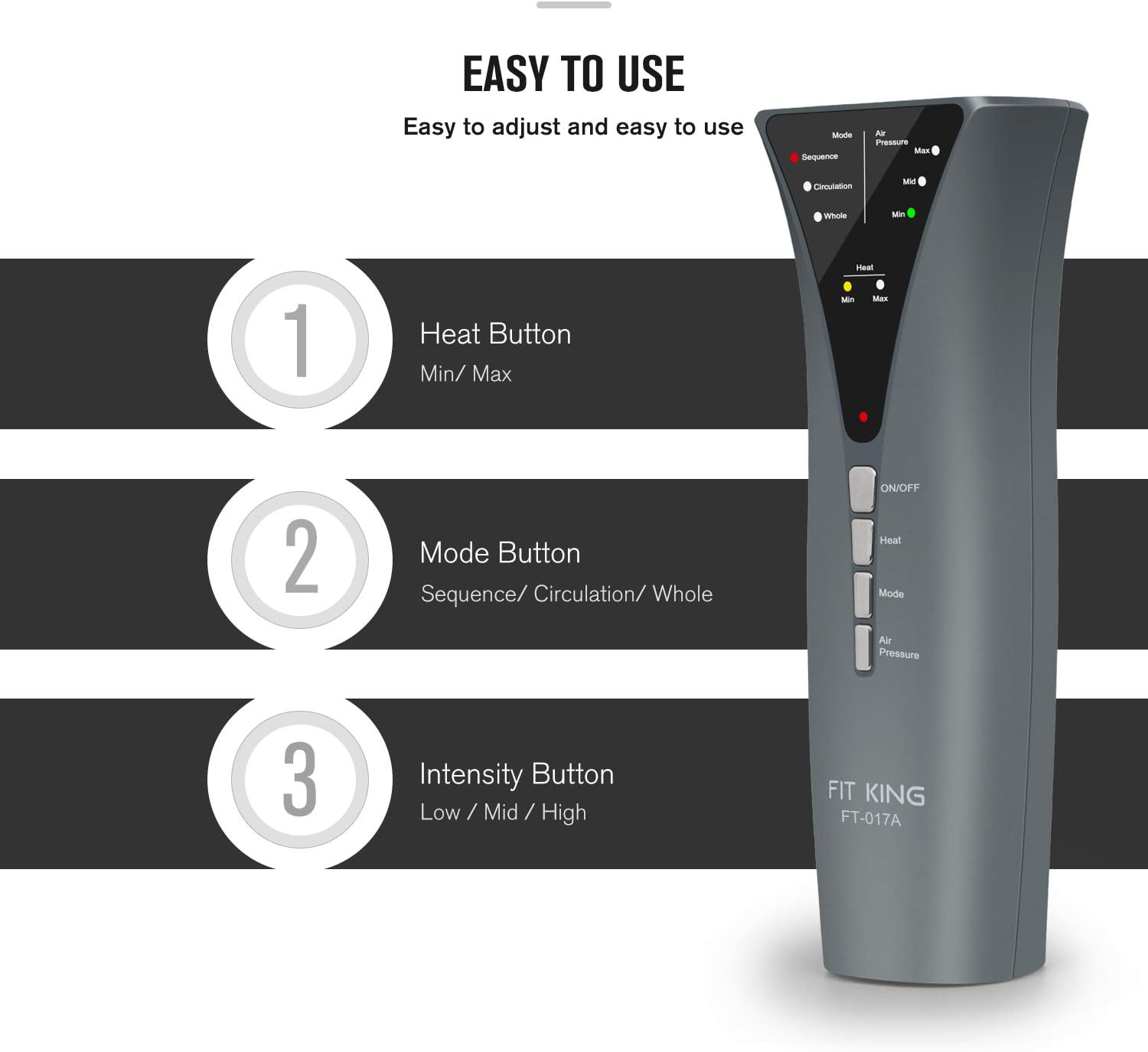 Calf Massager with Heat, 3 Modes and 3 Intensities C363464