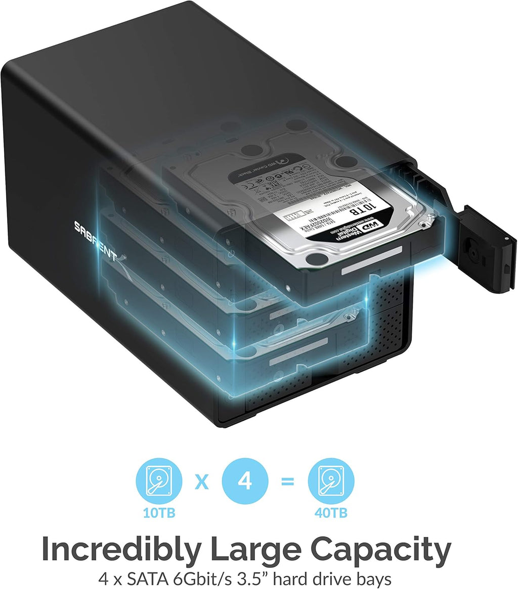 USB 3.0 to SATA Dual Bay External Hard Drive Docking Station for 2.5/3.5in HDD SSD with Cloner Function J42226