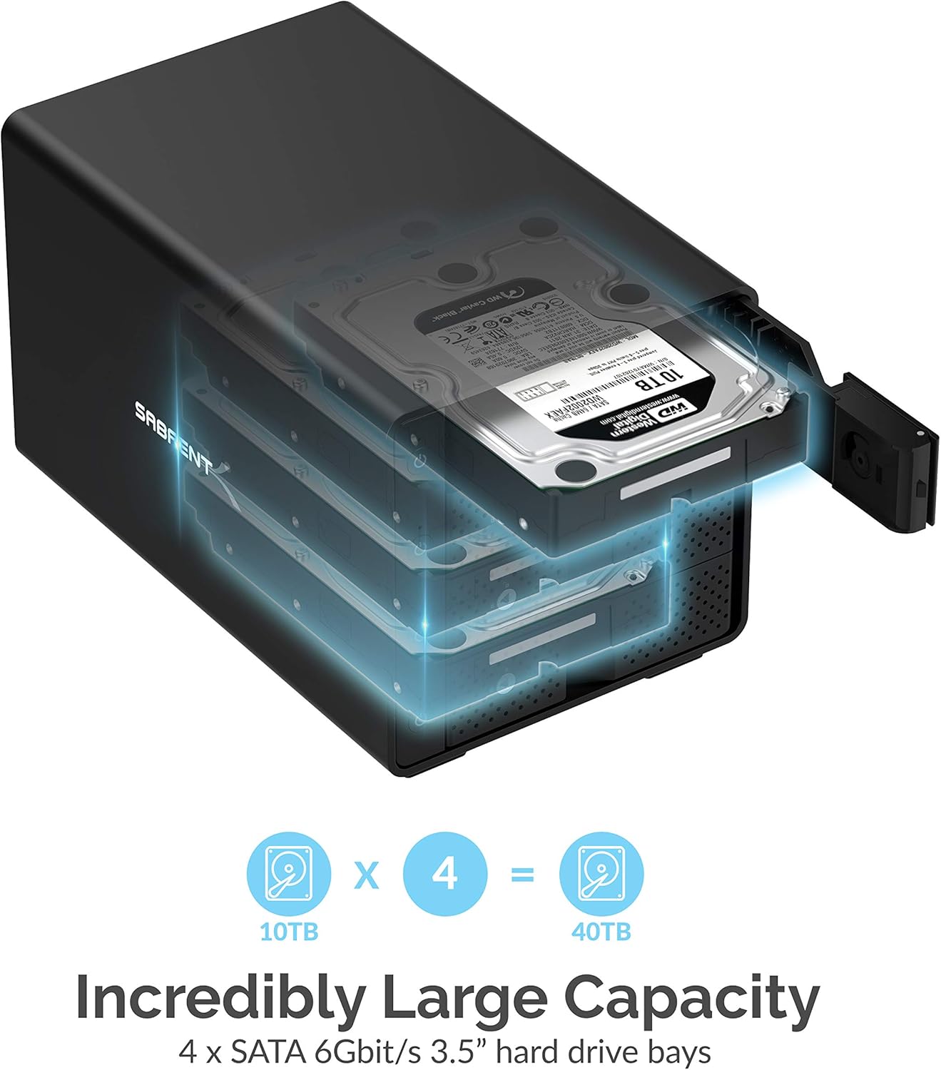 USB 3.0 to SATA Dual Bay External Hard Drive Docking Station for 2.5/3.5in HDD SSD with Cloner Function J42226