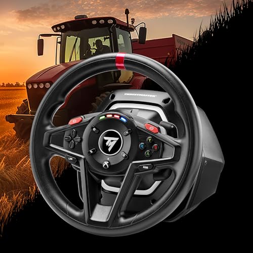 SimTask Steering Kit with Adjustable Clamp and Spinner Knob for Truck and Farm Simulation Gaming J334