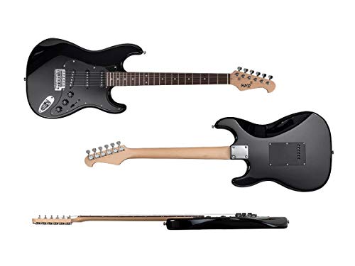 Electric Guitar - Black, 6 Strings, Double-Cutaway Solid Body, Right Handed A4560