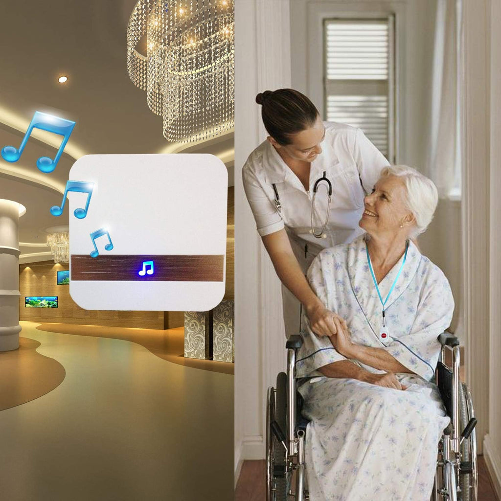 Wireless Life Alert System for Seniors with Panic Buttons and Necklace E890696