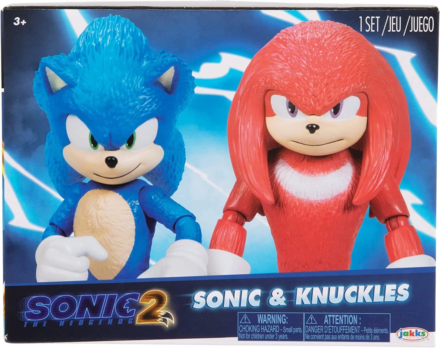 Sonic 2 Movie 4" Action Figure 2 Pack - Sonic & Knuckles I65678