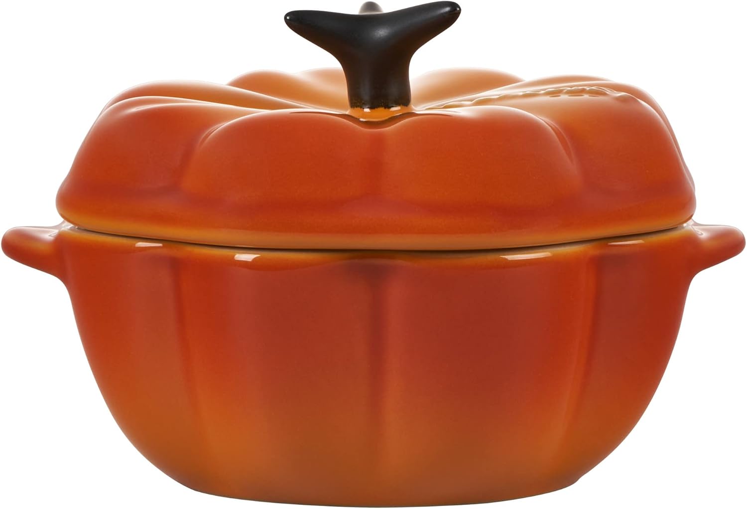 Stoneware Figural Pumpkin Petite Cocotte, 12oz G641358
