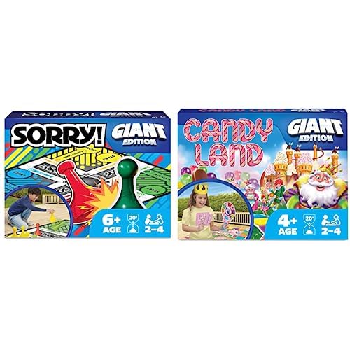 Giant Edition Family Board Game with Oversized Gameboard Cards Spinner U7841