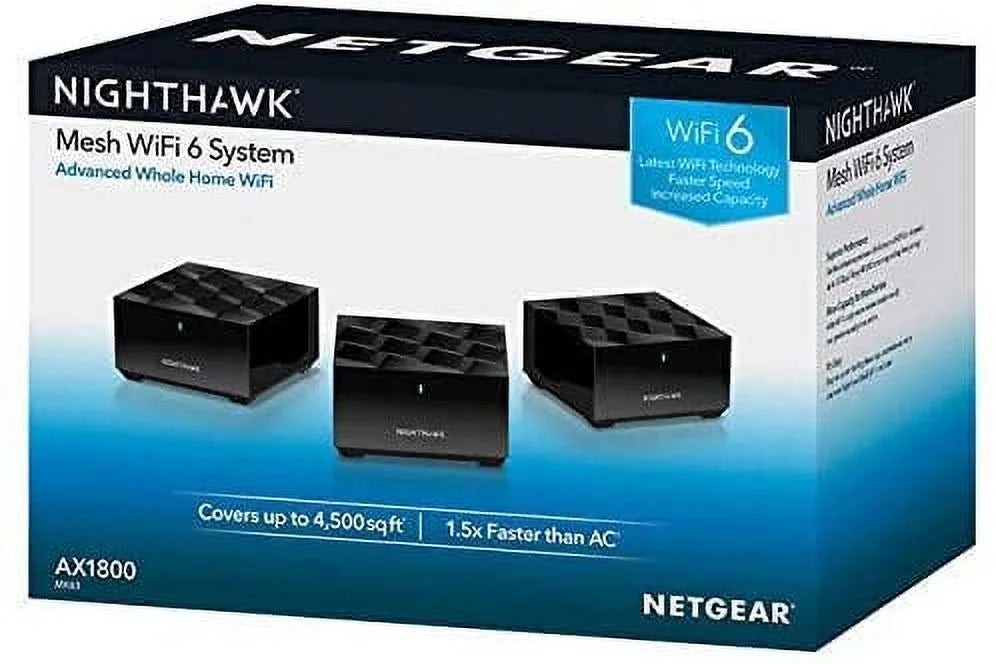 Whole Home Mesh WiFi 6 System, 3-Pack E541113