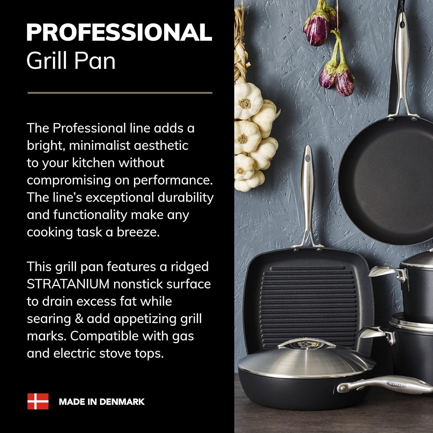 10.5" Square Grill Pan - Nonstick, Oven Safe M201693