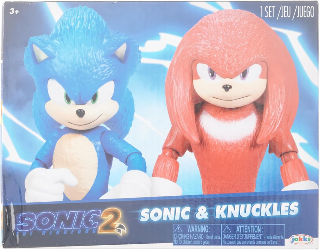 Sonic 2 Movie 4" Action Figure 2 Pack - Sonic & Knuckles I65678